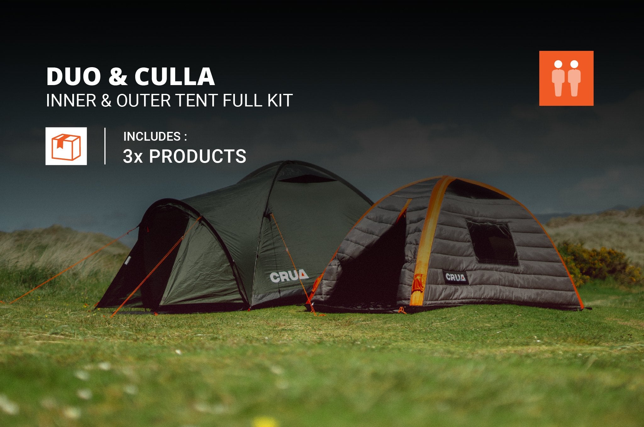 DUO & CULLA | INNER & OUTER TENT FULL KIT | 2 PERSON